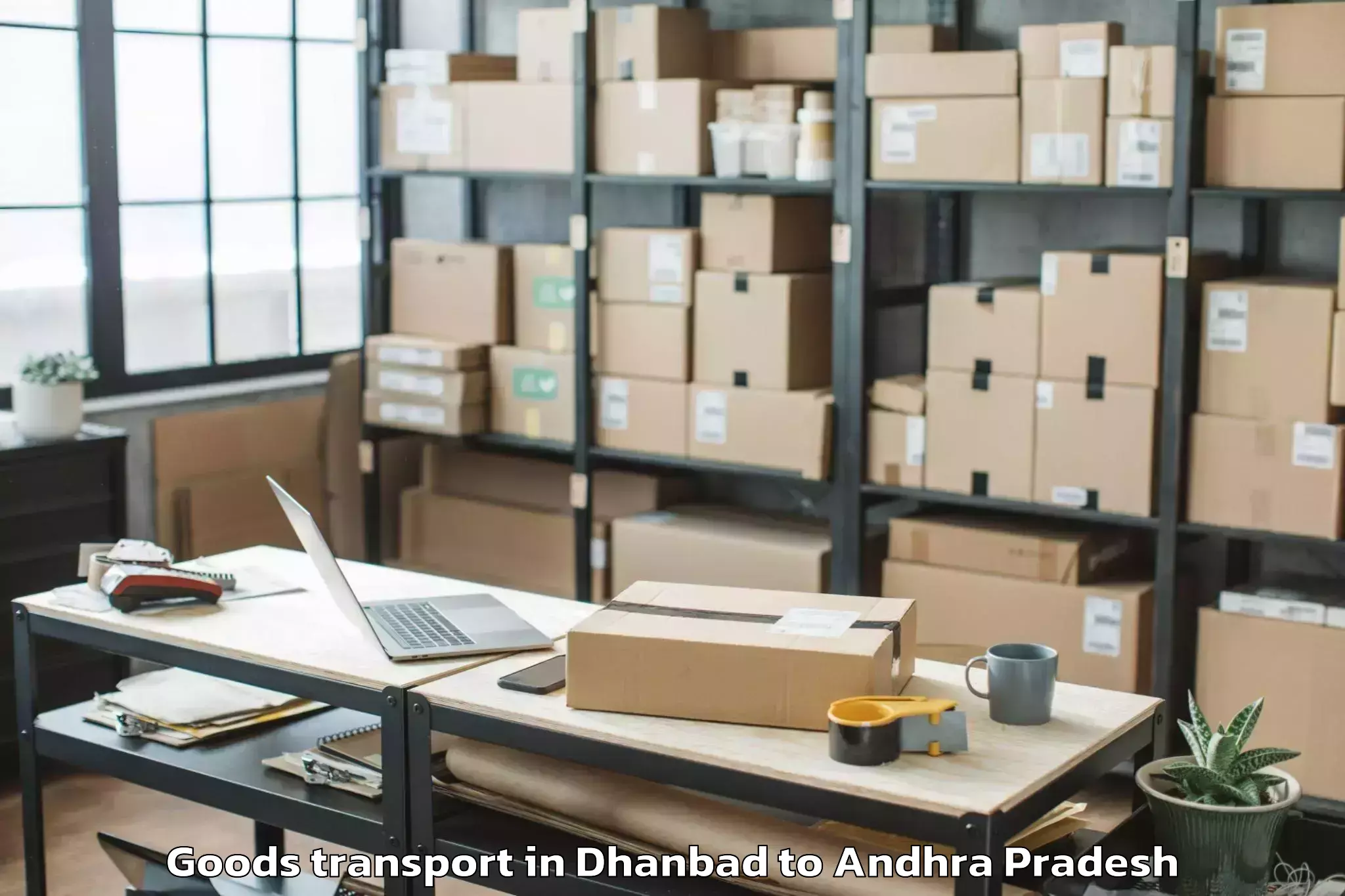 Book Dhanbad to Tadikalapudi Goods Transport Online